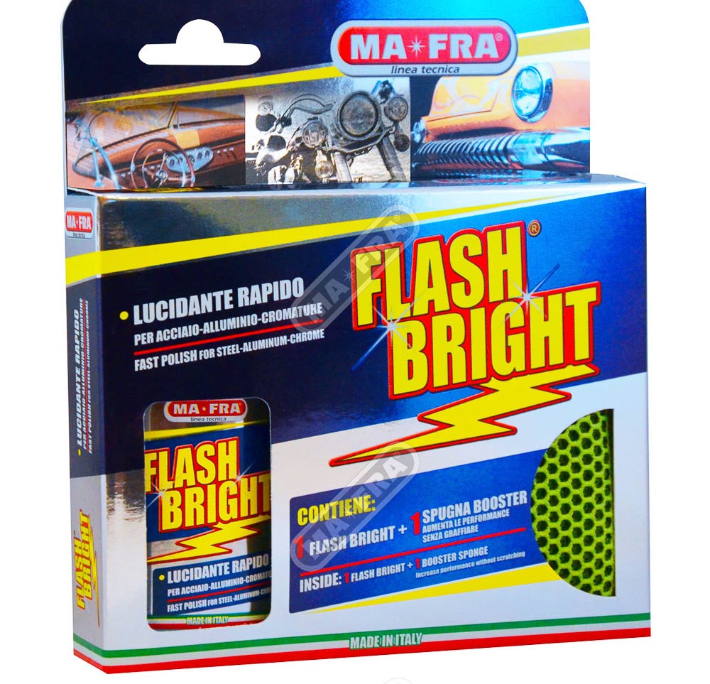 KIT Flash Bright- polish lucidante per accaio