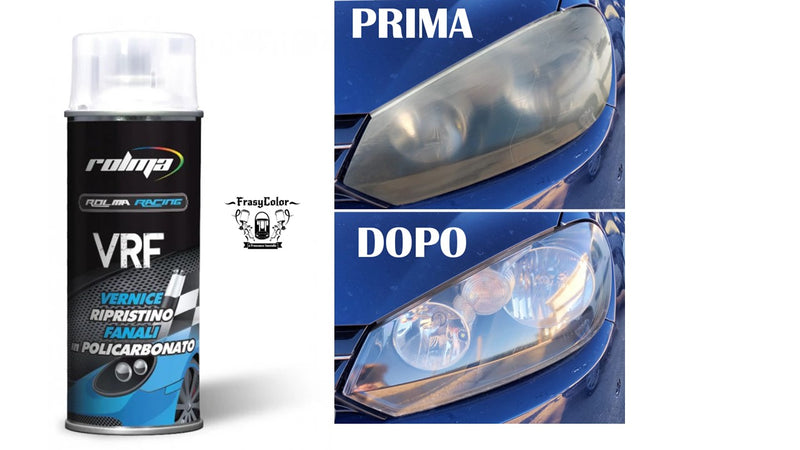 Vernice SPRAY per ripristino fanali in policarbonato